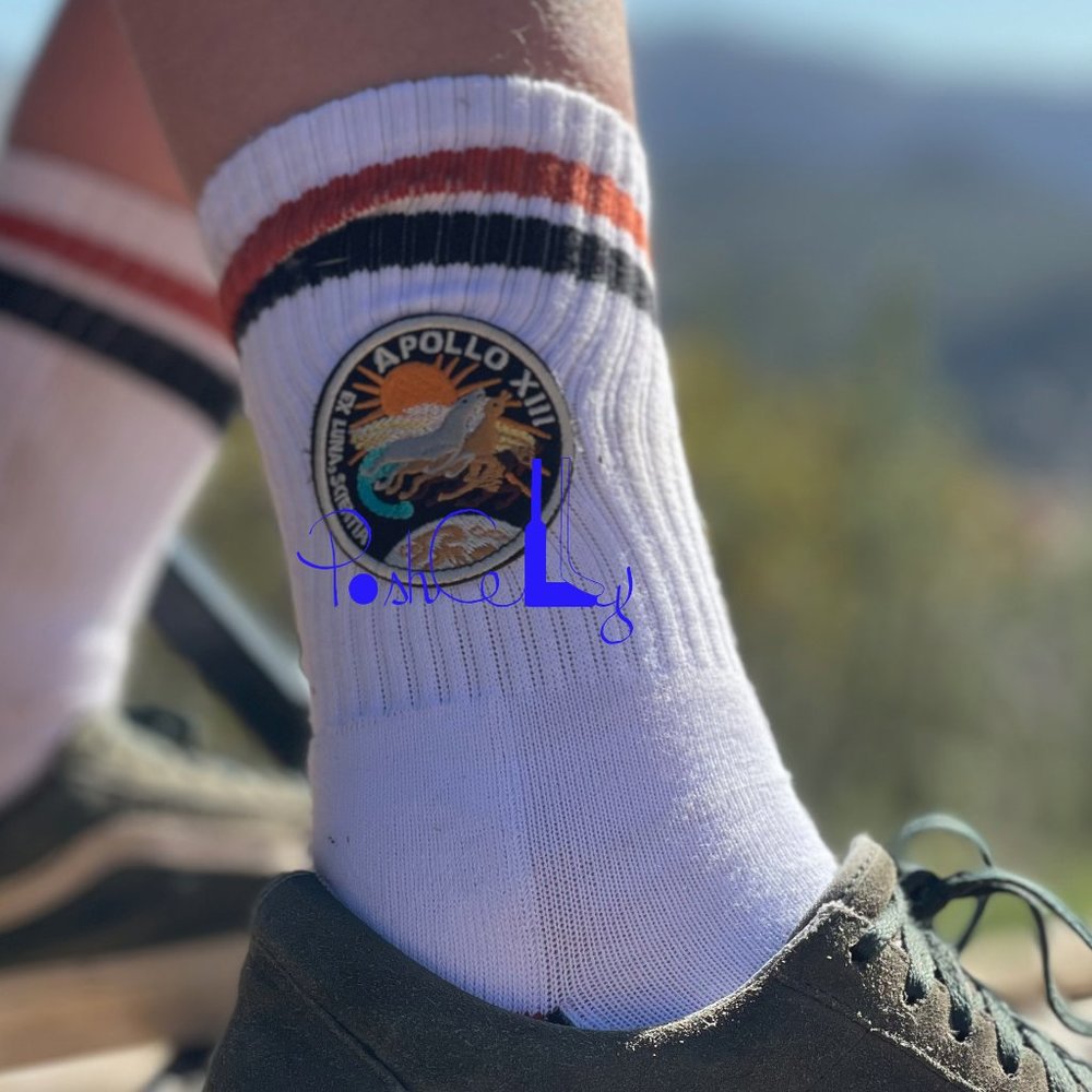 Oooh Yeah Socks! NASA Apollo 13 Socks with Patches
